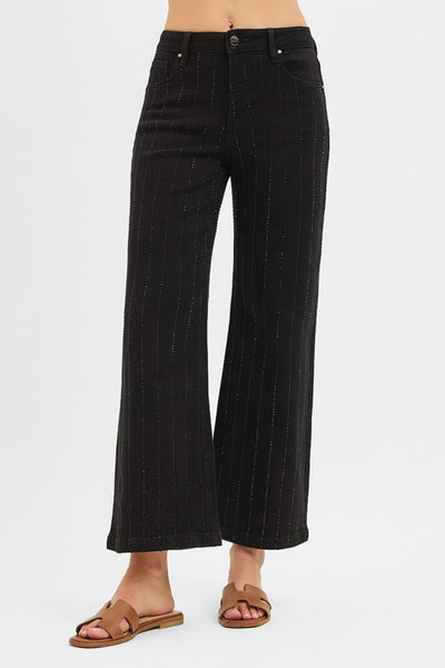 Risen Rhinestone Crop Pants