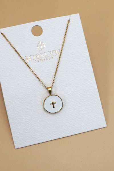 Multi Round Cross Necklace