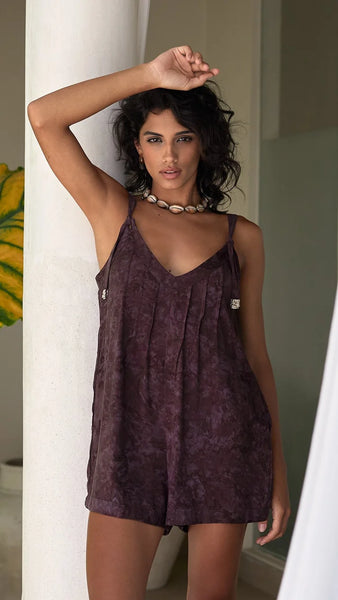 Khush Rocas Hazy Raisen Romper
