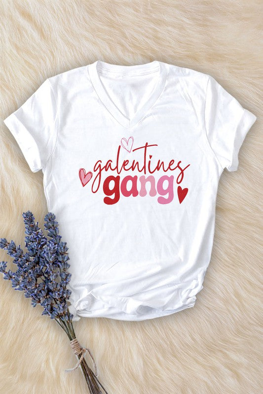 Galentines Gang V-Neck Shirt