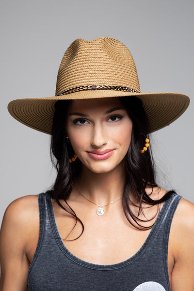 Brie Braided Double Band Panama Hat