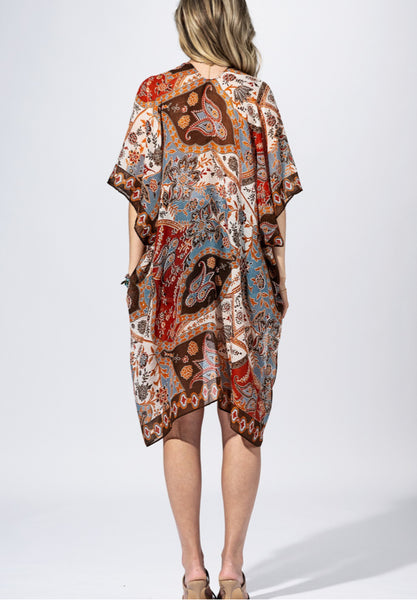 Paisley Print Kimono Cardigans