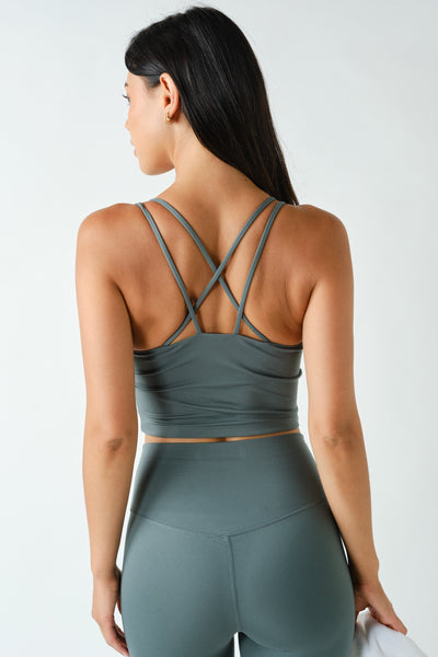 Eucalyptus Open Back Tee & Sport Top Set