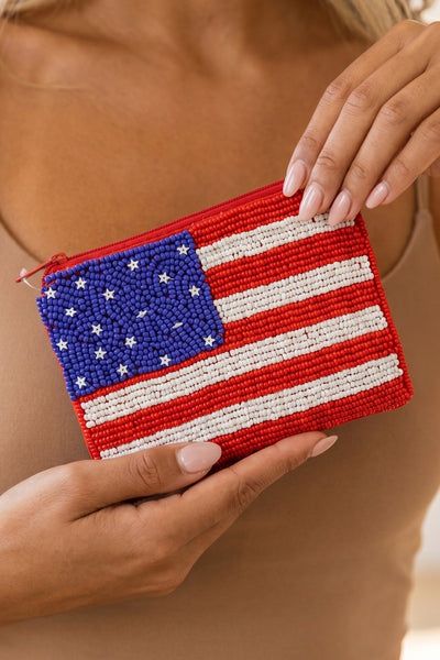 Summer Seed Beaded Coin Purse