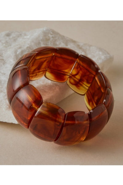 Acrylic Elastic Bangle Bracelet