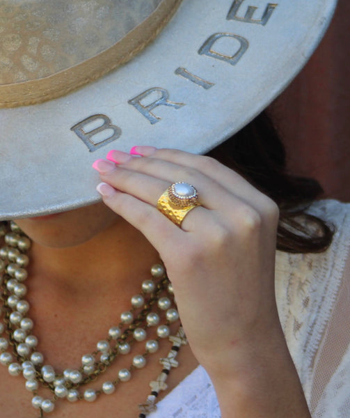 Fresh Water Pearl Cuff Ring