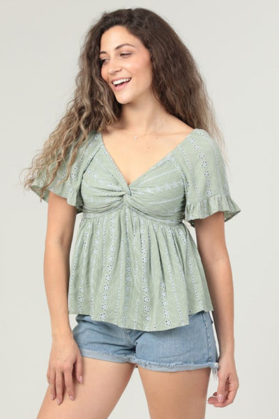 Desert Sage Twist Top