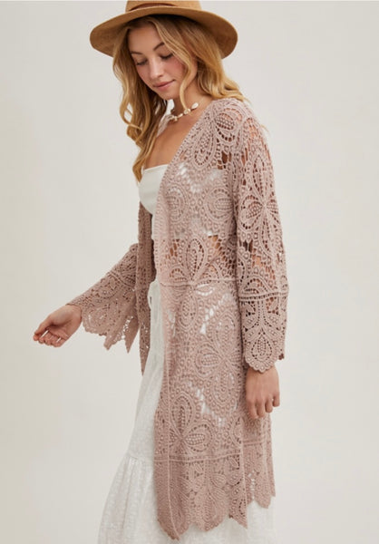 Crochet Bell Sleeve Cardigan