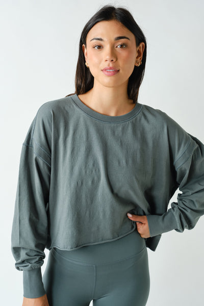 Eucalyptus Open Back Tee & Sport Top Set