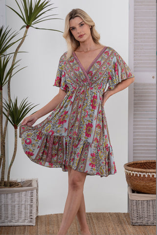 Preorder Naomi V-Neck Midi Dress