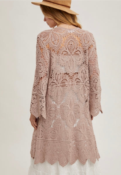 Crochet Bell Sleeve Cardigan