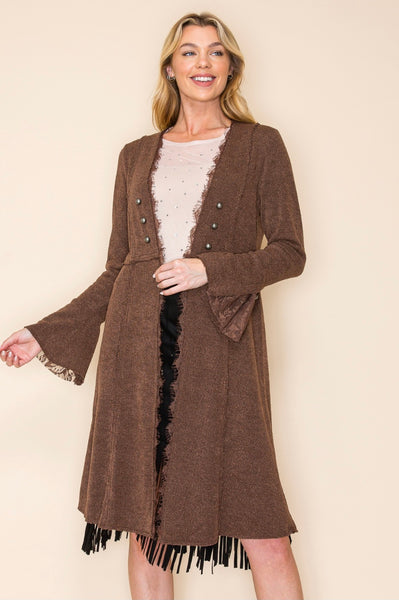 Long Line Knit Jacket