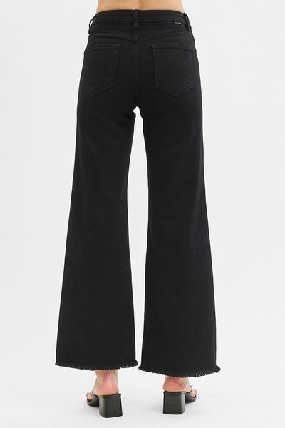 Risen Tummy Control Black Denim Jeans