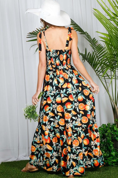 Orange Blossom Maxi Dress