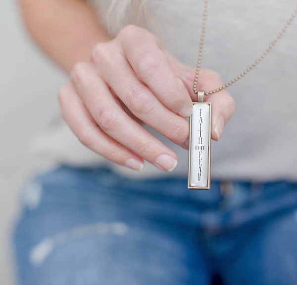 Faith Over Fear Necklace