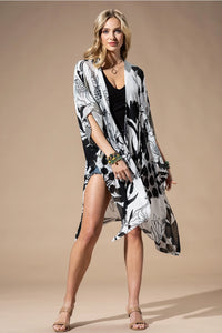 Grey Multi Kimono Cardigan