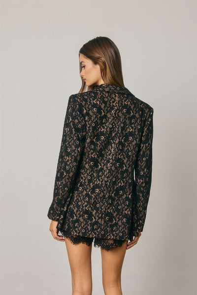 Preorder Floral Lace Tailored Jacket