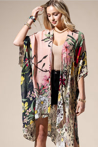 Zephylily Floral Kimono Cardigan