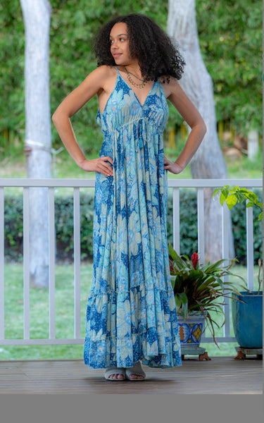 Blue Kavali Gypsy Maxi Dress