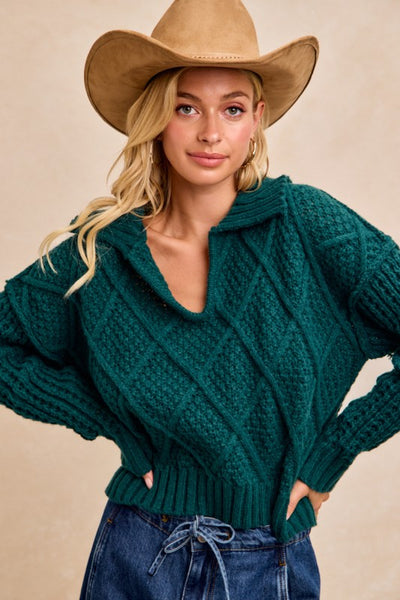 Preorder Hunter Collared Sweater Top