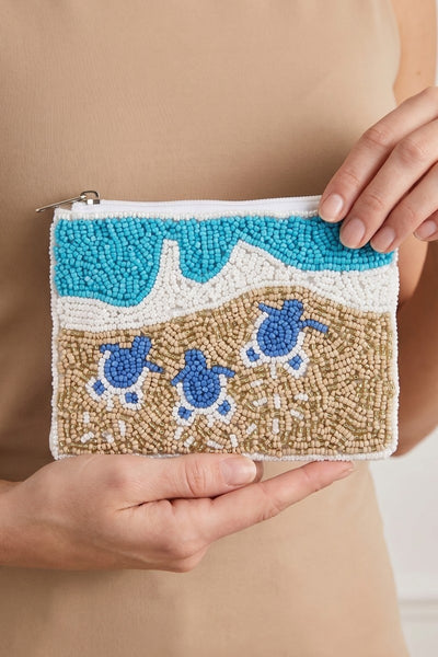 Summer Seed Beaded Coin Purse