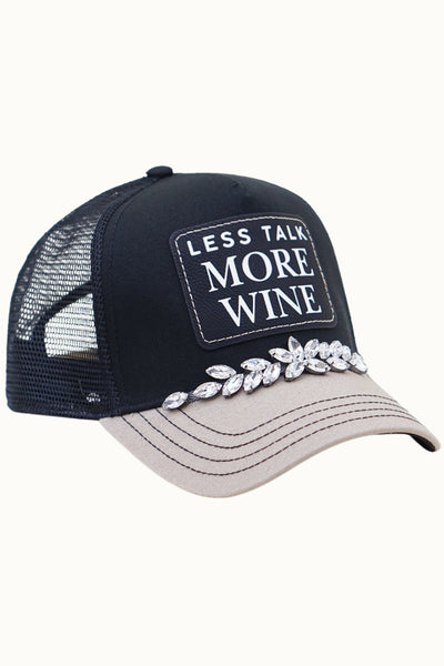 “Less Talk More Wine” Trucker Hats