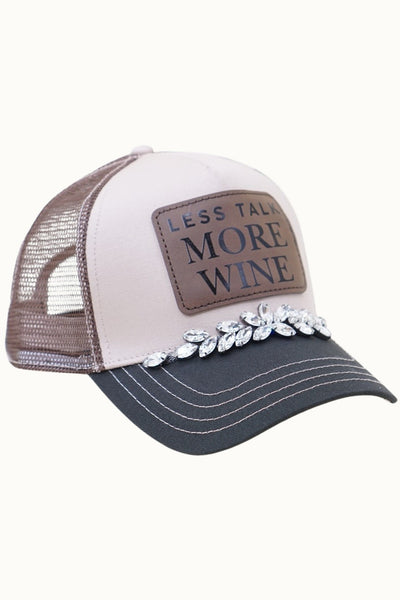 “Less Talk More Wine” Trucker Hats