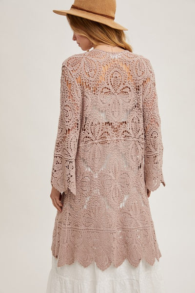 Crochet Bell Sleeved Cardigan