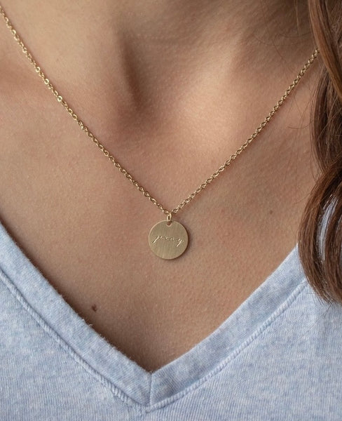 Faith & Pray Pendant Necklaces