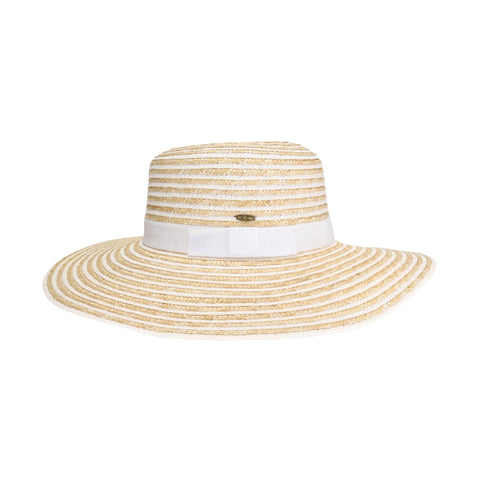 CC Stripe Boater Sun Hat