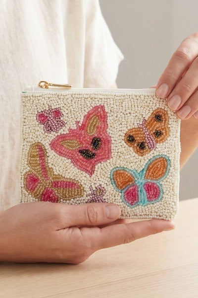 Summer Seed Beaded Coin Purse