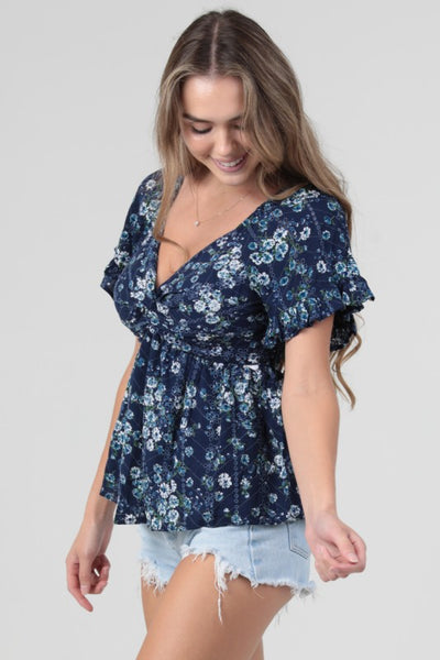 Floral Twist Top