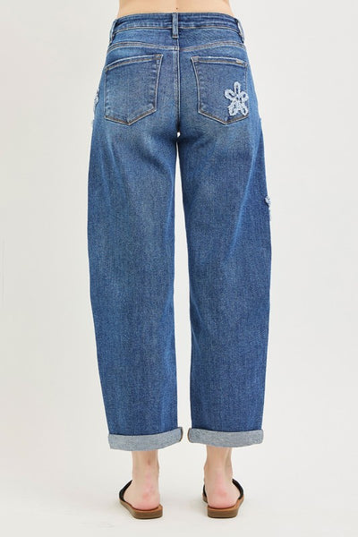 Preorder Risen Cropped Barrel Jeans