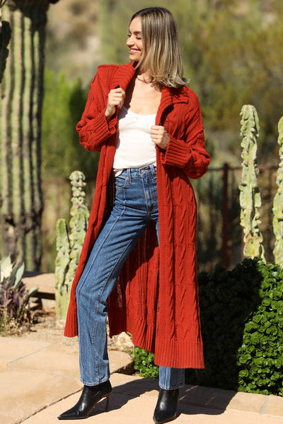Angie Long Duster Cardigan Sweater