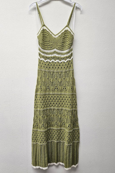 Crochet Moss Dress-Small