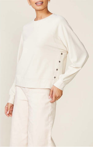 Almond Snap Sweatshirt