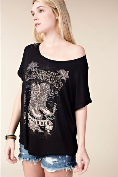 “Cowgirl Rough Rider” Graphic Top