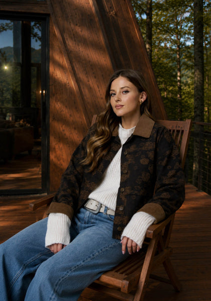 Preorder Floral Denim Jacket