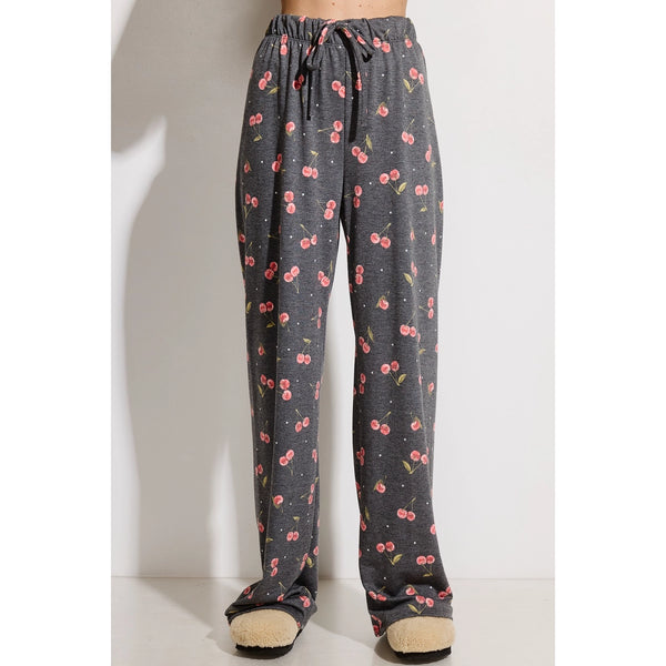 All Over Cherry Lounge Top & Pant Set