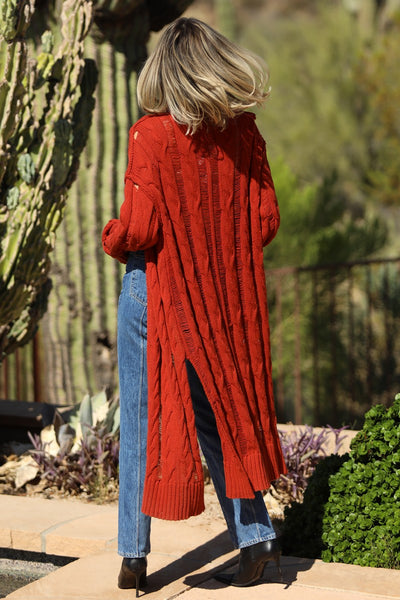 Angie Long Duster Cardigan Sweater