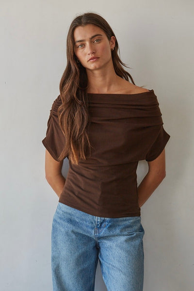 Drape Off The Shoulder Top