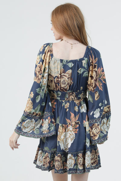 Angie Lurex Bell Sleeve Dress