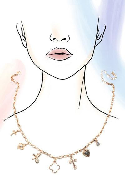 Three Style Charm Necklaces