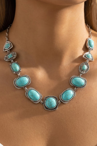 Turquoise Western Collar Necklace
