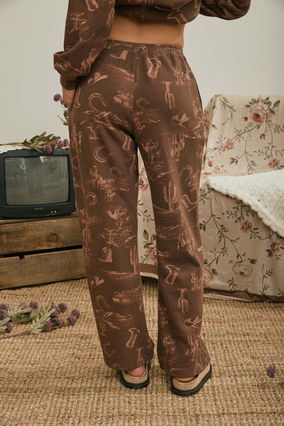 Patsy Western Print Pant & Shirt Set