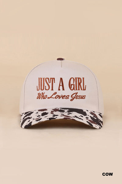 “Just A Girl Who Loves Jesus” Trucker Hat