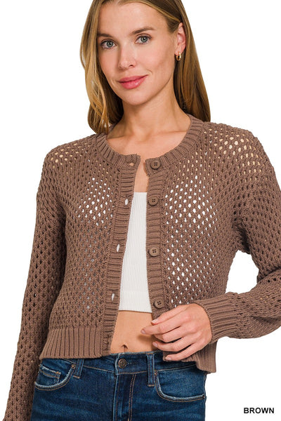 Portia Crochet Cardigan Sweater