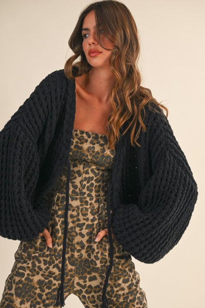 Preorder Bolero Braided Cardigan