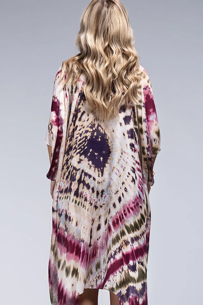 Viscose Colorful Kimono Cardigan