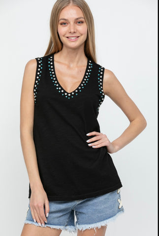 Rhinestone Glam Top